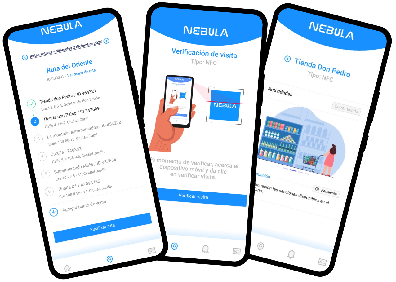 Aplicación móvil de la plataforma Nebula